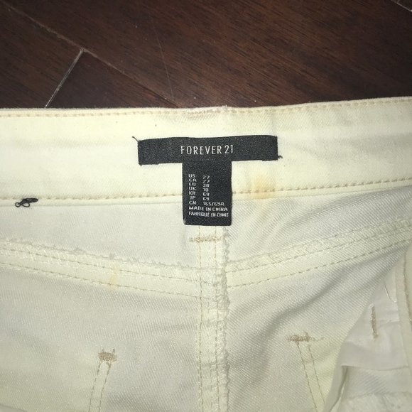 White and Mint Green Ombre Jeans - 27 - Picture 2 of 3